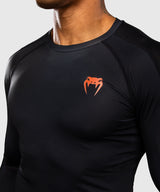 Venum Rashguard Thunder Dragon Lange Ärmel - Schwarz/Grau/Kupfer