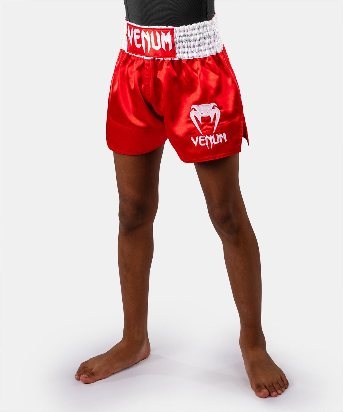 Venum Muay-Thai-Shorts Classic Kinder - Feuerrot
