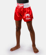 Venum Muay-Thai-Shorts Classic Kinder - Feuerrot