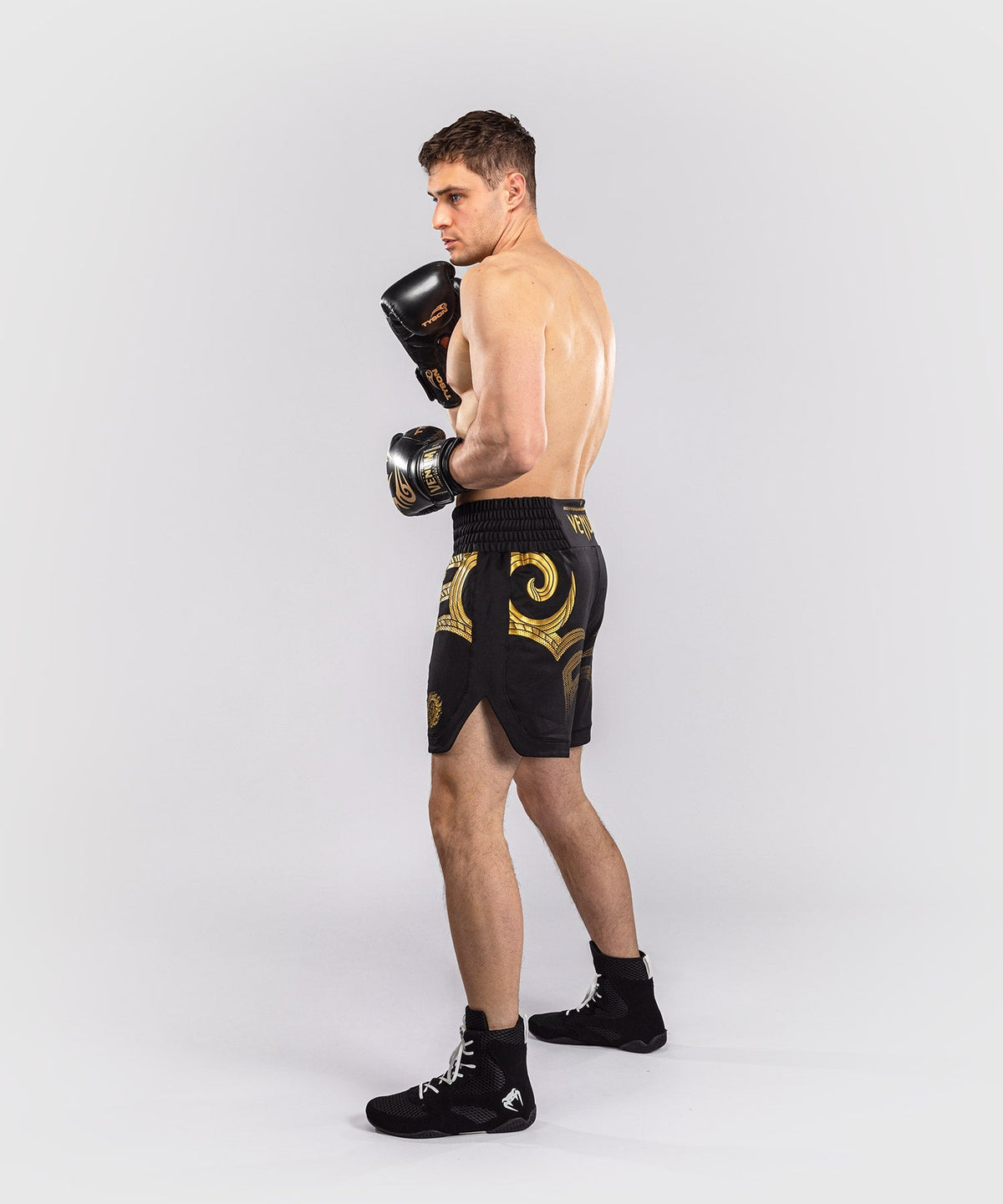 Venum x Mike Tyson Tiger Boxhosen - Schwarz/Gold