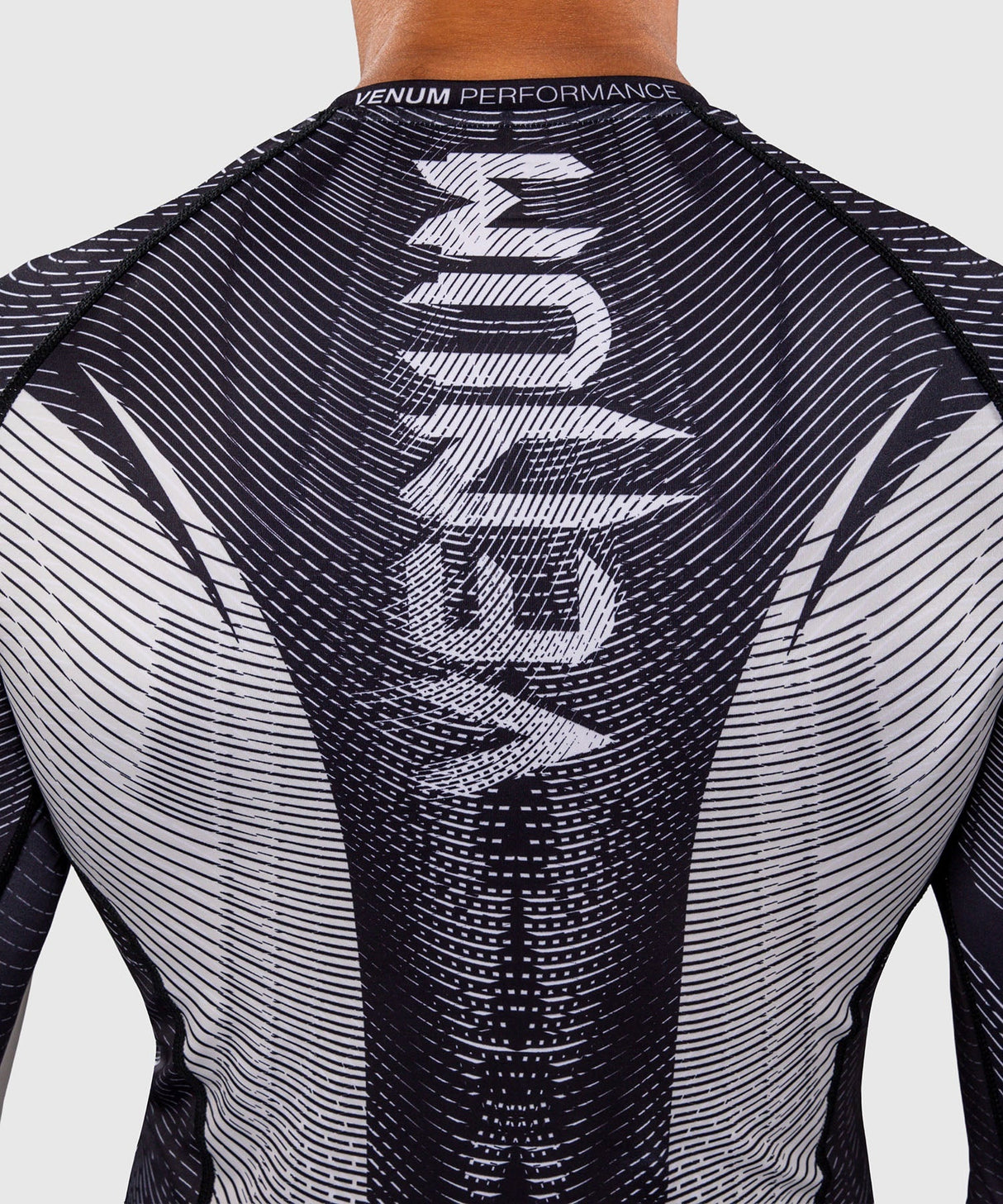 Venum Rashguard Galactic 3.0 Lange Mouwen - Offwhite/Schwarz