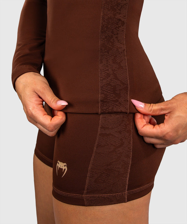 Venum Rashguard Viper Langarm Damen - Braun