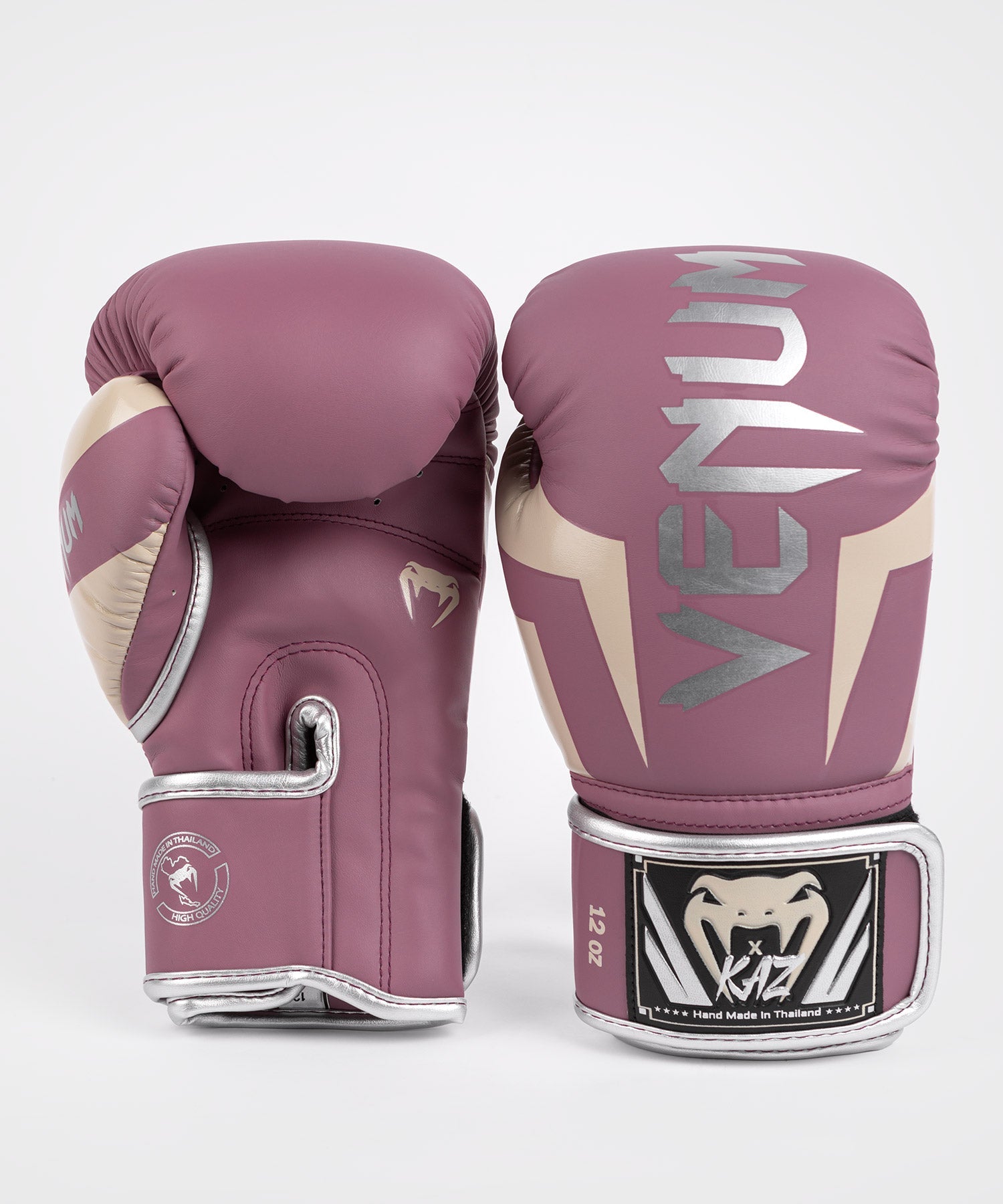 Venum Boxhandschuhe x Kaz - Dunkelorchidee/Silber