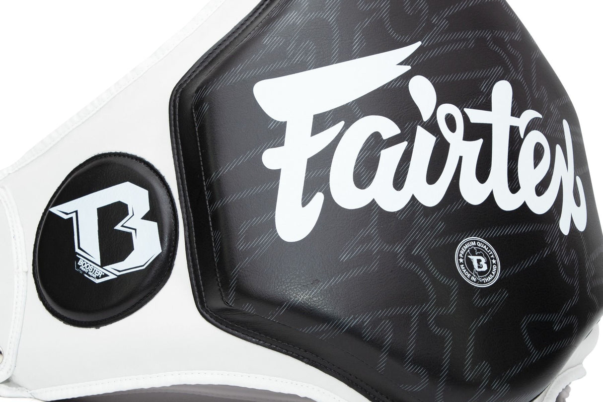 Fairtex Bauchgürtel FXB - Weiss/Schwarz