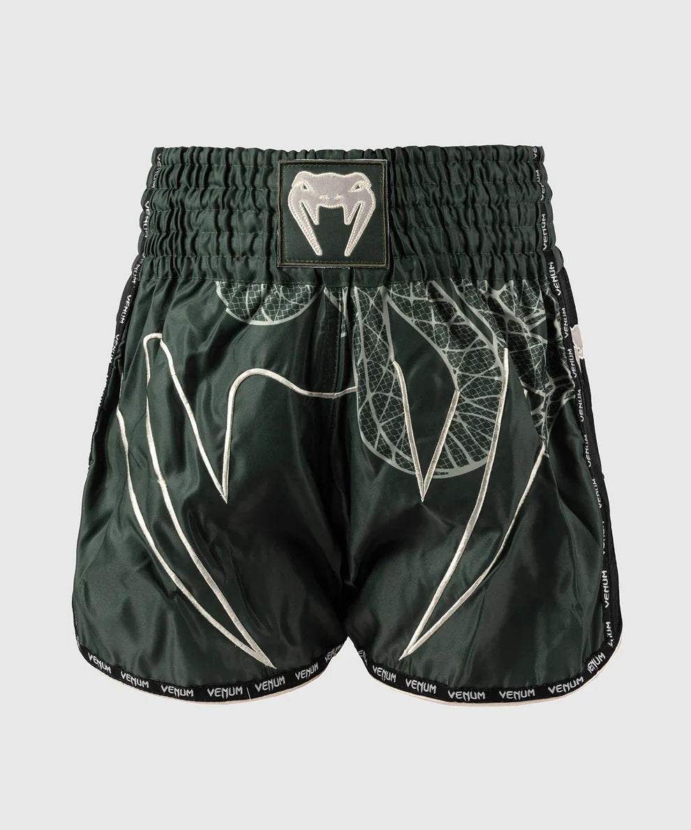 Venum Muay Thai Shorts Serpenti – Khaki-Grün