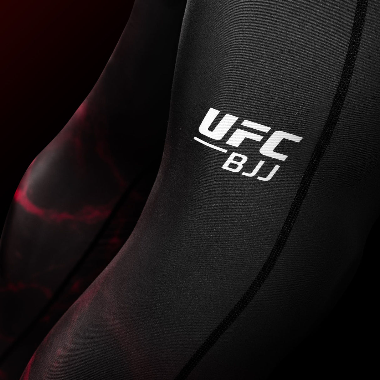 Hayabusa x UFC BJJ Kompressionsshorts - Schwarz/Rot