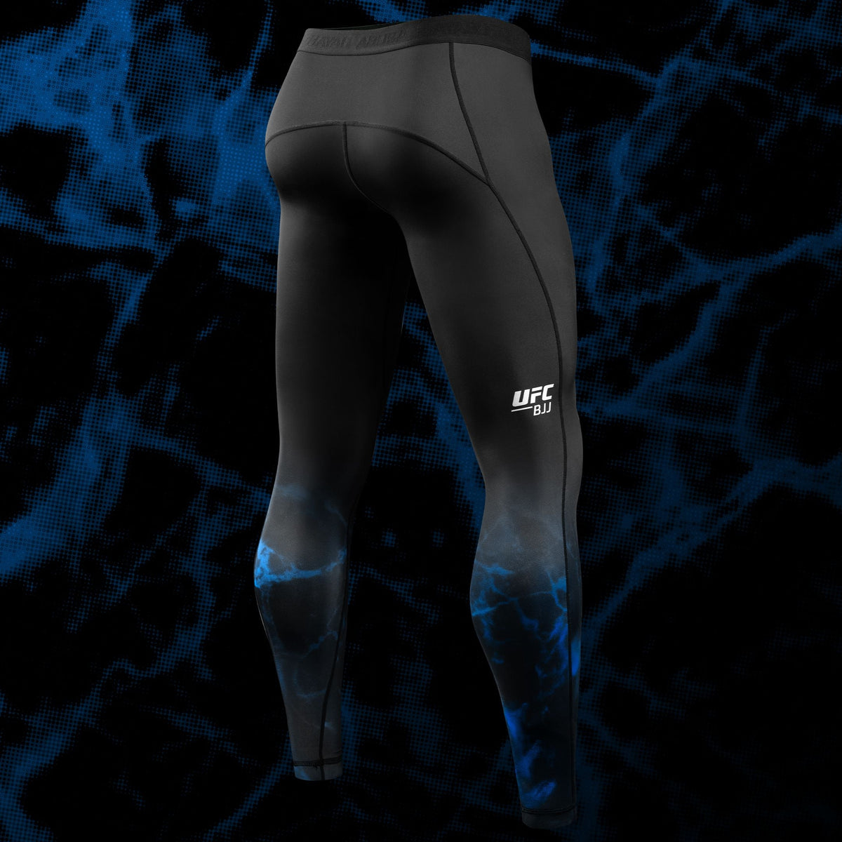 Hayabusa x UFC BJJ Kompressionsshorts - Schwarz/Blau