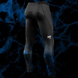 Hayabusa x UFC BJJ Kompressionsshorts - Schwarz/Blau