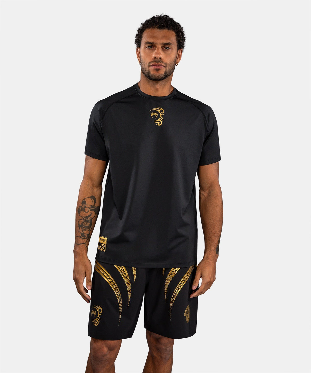 Venum x Mike Tyson Tiger Dry Tech T-Shirt - Schwarz/Gold
