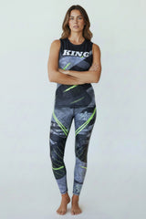 King Pro Boxing Rashguard Shadow 2 Damen - Schwarz