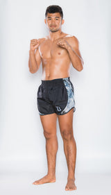 Booster Muay Thai Shorts Retro Hybrid - Grau