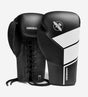 Hayabusa Boxhandschuhe S4 Schnürung - Schwarz/Weiss - The Fight Company Deutschland