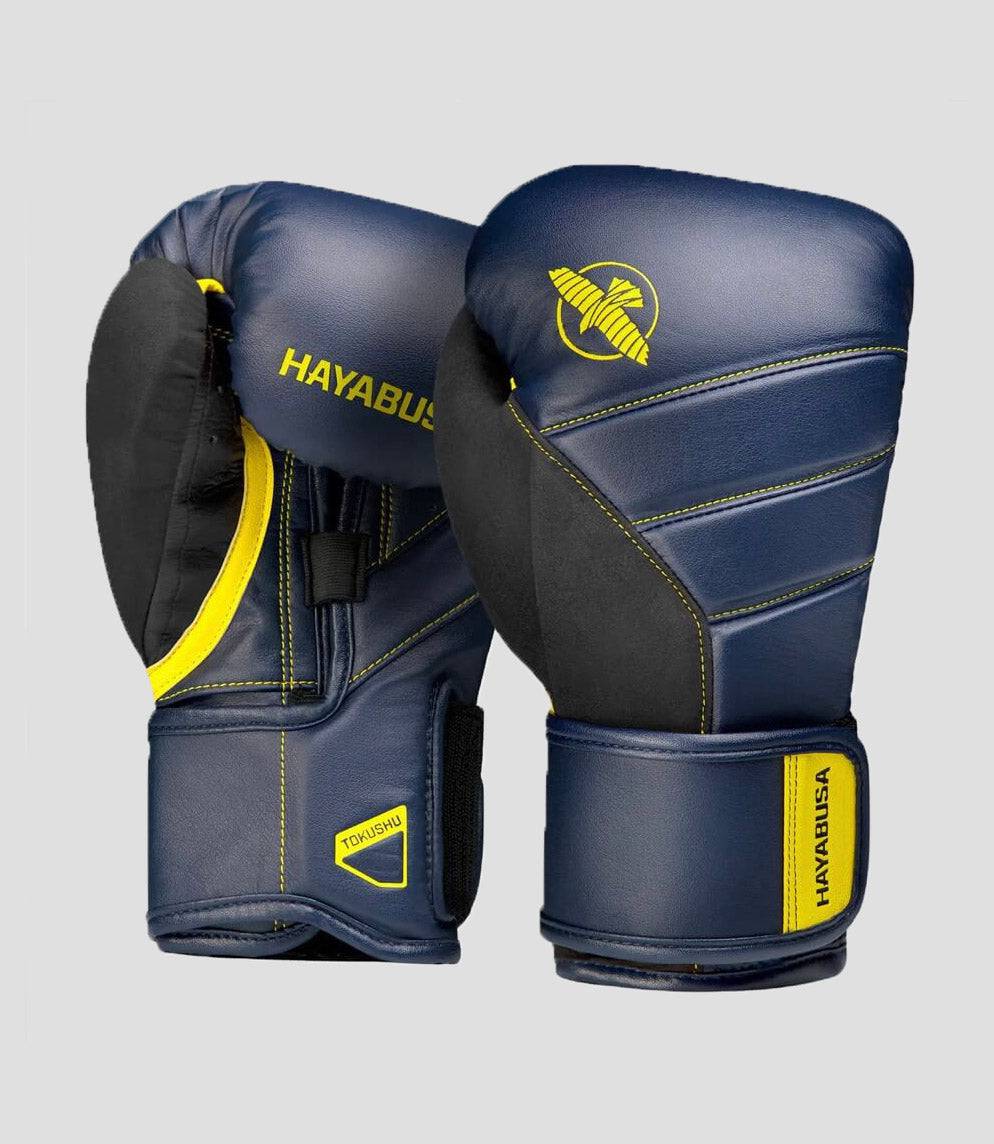 Hayabusa (Kick)Bokshandschoenen T3 - Blauw/Zwart/Geel - The Fight Company Deutschland