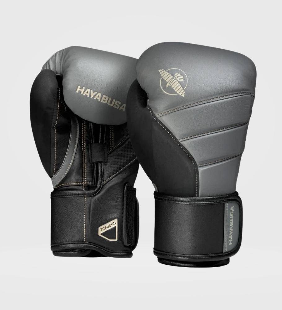 Hayabusa (Kick)Bokshandschoenen T3 - Grijs/Zwart - The Fight Company Deutschland