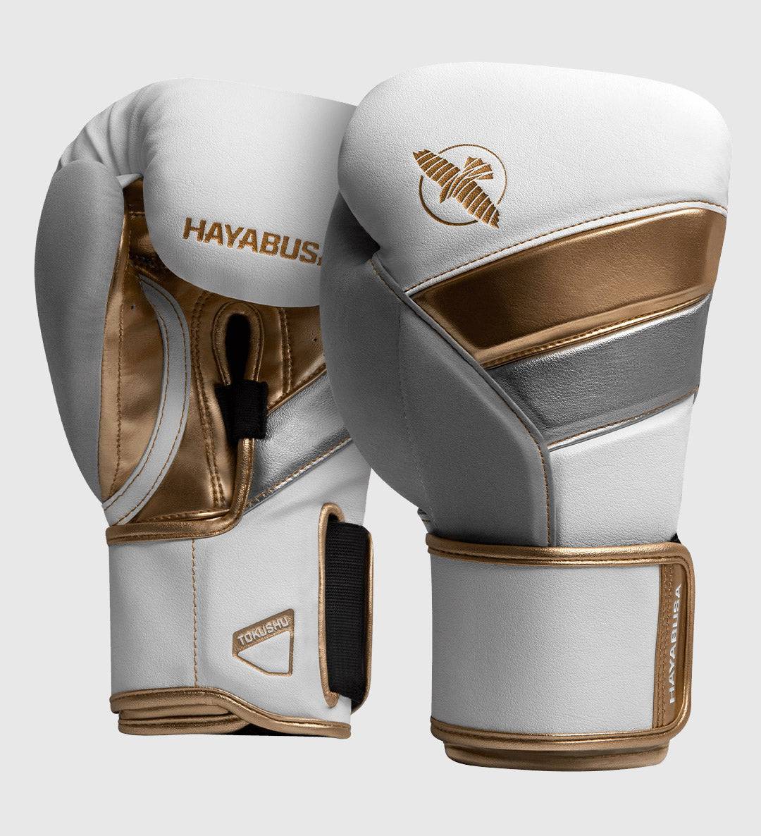 Hayabusa (Kick)Bokshandschoenen T3 - Wit/Goud - The Fight Company Deutschland