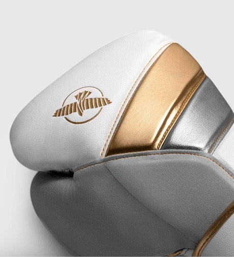 Hayabusa (Kick)Bokshandschoenen T3 - Wit/Goud - The Fight Company Deutschland