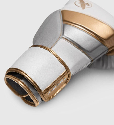 Hayabusa (Kick)Bokshandschoenen T3 - Wit/Goud - The Fight Company Deutschland