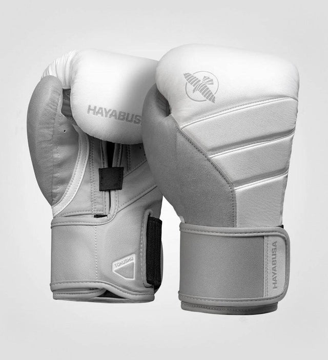 Hayabusa (Kick)Bokshandschoenen T3 - Wit/Grijs - The Fight Company Deutschland