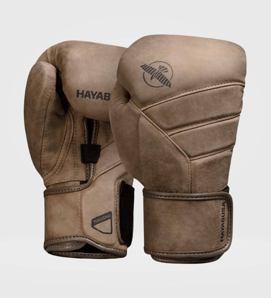 Hayabusa Boxhandschuhe T3 LX - Vintage Braun - The Fight Company Deutschland