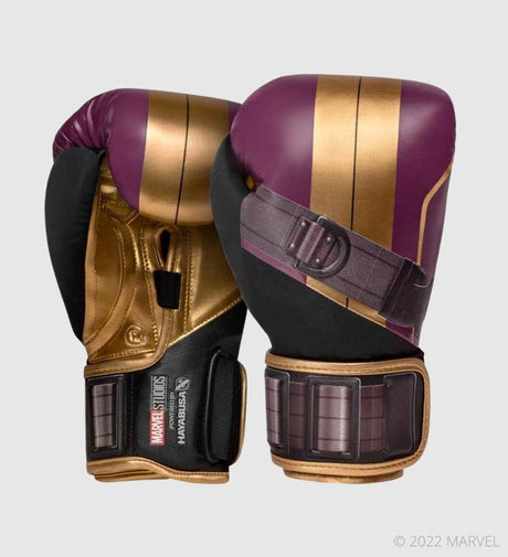Hayabusa (Kick)Bokshandschoenen Batroc - Paars/Goud/Zwart - The Fight Company Deutschland