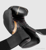 Hayabusa (Kick)Bokshandschoenen Black Widow - Zwart/Goud - The Fight Company Deutschland