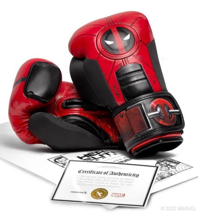 Hayabusa (Kick)Bokshandschoenen Deadpool - Rood/Zwart - The Fight Company Deutschland
