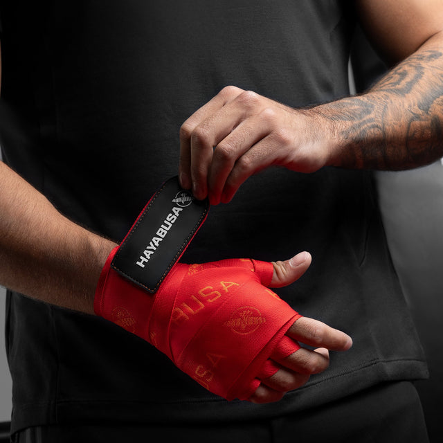 Hayabusa Boxbandagen Deluxe - Rot