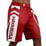 Hayabusa MMA Shorts Icon Lang - Rood/Wit