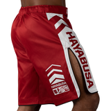 Hayabusa MMA Shorts Icon Lang - Rood/Wit