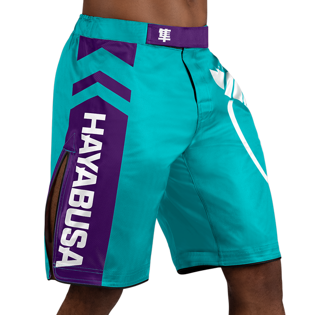 Hayabusa MMA-Shorts Icon Lang - Meergrün