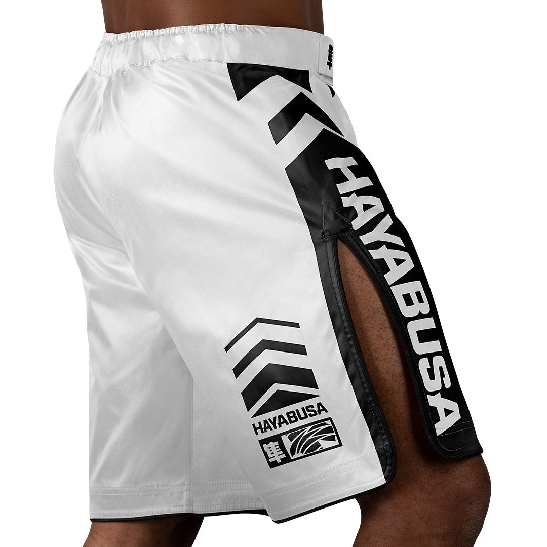 Hayabusa MMA Shorts Icon Lang - Wit/Zwart
