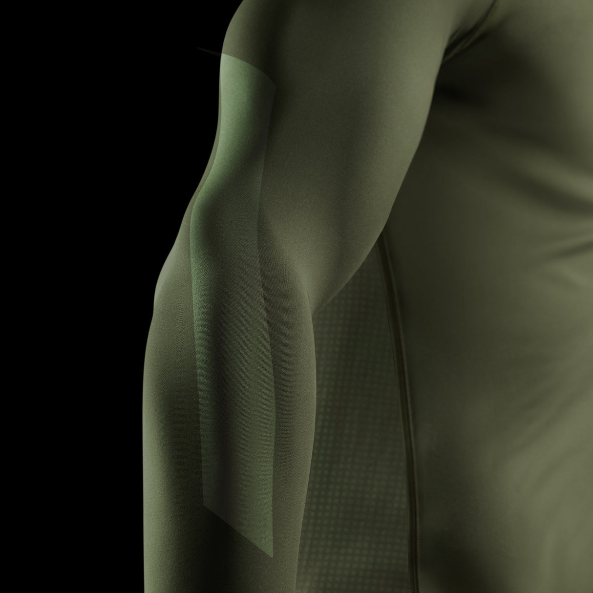 Hayabusa Rashguard Core Lange Mouwen - Donkergroen