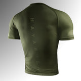 Hayabusa Rashguard Core Korte Mouwen - Donkergroen
