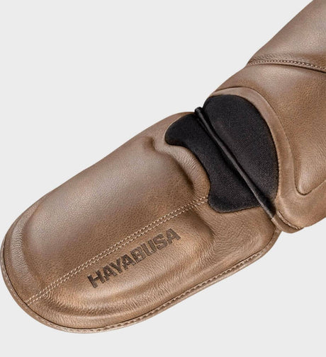 Hayabusa Schienbeinschoner T3 LX - Vintage Braun - The Fight Company Deutschland