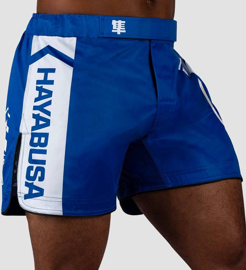 Hayabusa MMA Broekje Icon - Blauw/Wit - The Fight Company Deutschland