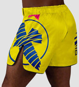 Hayabusa MMA Broekje Icon - Geel/Blauw/Roze - The Fight Company Deutschland