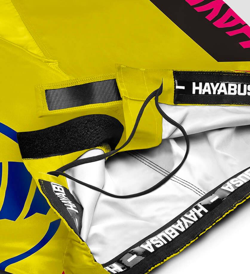 Hayabusa MMA Broekje Icon - Geel/Blauw/Roze - The Fight Company Deutschland