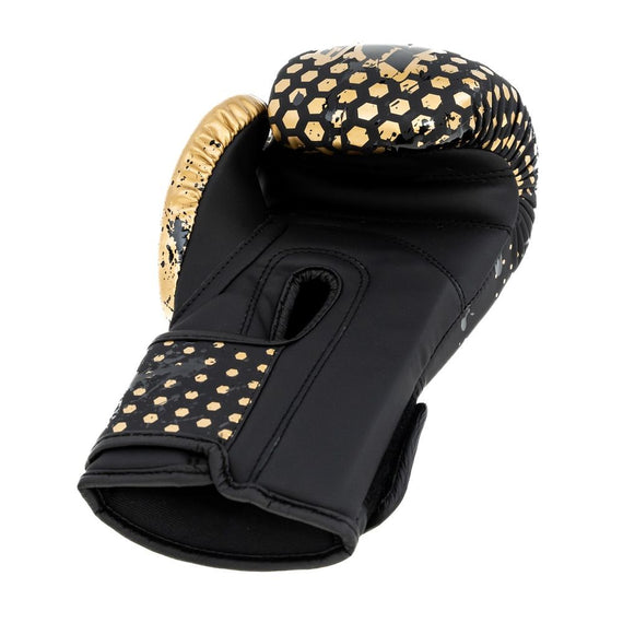 King Pro Boxing Boxhandschuhe Kids Hexagon - Schwarz/Gold
