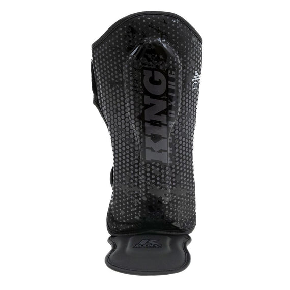 King Pro Boxing Schienbeinschoner Kids Hexagon - Schwarz/Schwarz