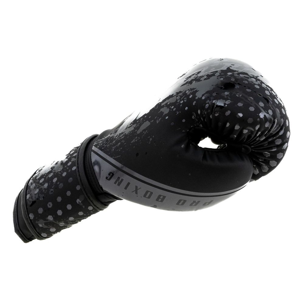 King Boxhandschuhe Kids Hexagon - Schwarz/Schwarz