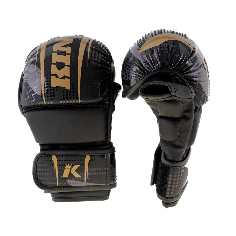King Pro Boxing MMA-Sparringshandschuhe Sparring Shogun – Schwarz/Gold