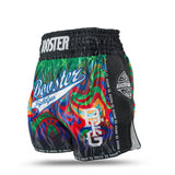 Booster Muay Thai Shorts Flow - Schwarz/Grün