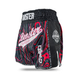Booster Muay Thai Shorts Aurora – Schwarz/Rot