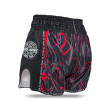 Booster Muay Thai Shorts Aurora – Schwarz/Rot