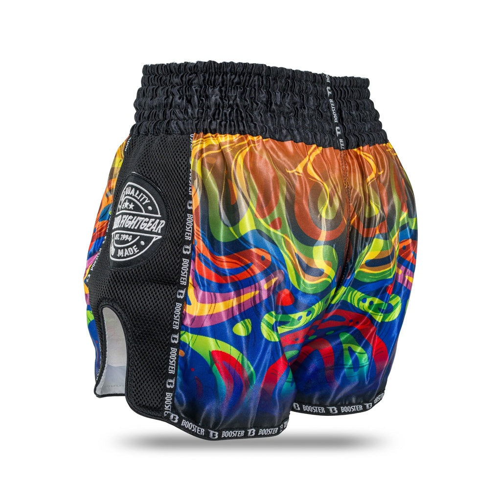 Booster Muay Thai Shorts Flow - Schwarz/Orange