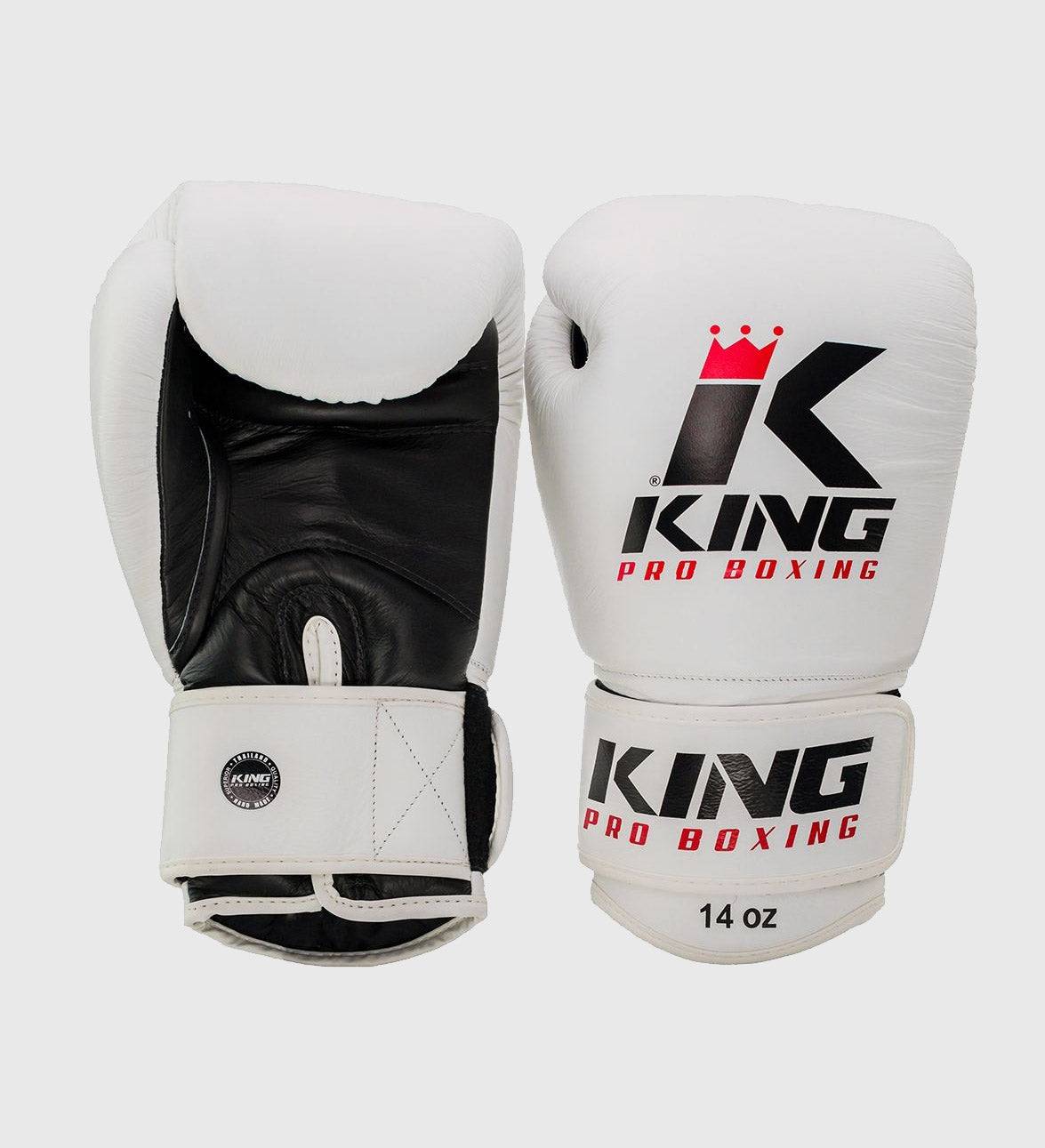 King Boxhandschuhe BG2 - Weiss/Schwarz - The Fight Company Deutschland