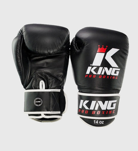 King Boxhandschuhe BG3 - Schwarz/Rot/Weiss - The Fight Company Deutschland