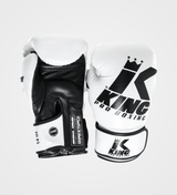 King Boxhandschuhe Platinum 5 - Weiss/Schwarz - The Fight Company Deutschland