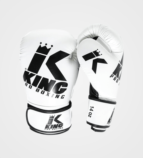 King Boxhandschuhe Platinum 5 - Weiss/Schwarz - The Fight Company Deutschland