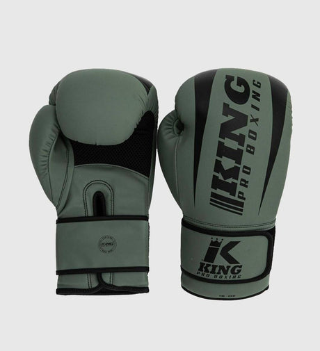King Boxhandschuhe Revo - Kaki Grün/Schwarz - The Fight Company Deutschland